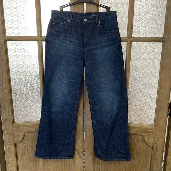 AG Adriano Goldschmied Women's High Rise Jeans - Dark Blue - Picture 1 of 8